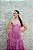 VESTIDO GLITTER ROSA BUSTO ESTRUTURADO SAIA EM CAMADAS - Imagem 3