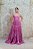 VESTIDO GLITTER ROSA BUSTO ESTRUTURADO SAIA EM CAMADAS - Imagem 2