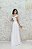 VESTIDO BRANCO OMBRO A OMBRO BUSTO TRANSPASSADO EM CREPE - Imagem 7