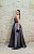 VESTIDO PRATA METALIZADO JACQUARD PRINCESA ALÇA FINA - Imagem 3