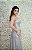 VESTIDO TOMARA QUE CAIA PRATA EM GLITTER FENDA BABADO - Imagem 2