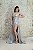 VESTIDO TOMARA QUE CAIA PRATA EM GLITTER FENDA BABADO - Imagem 1