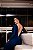 VESTIDO LYCRA AZUL ROYAL UNITY SEVEN MANGA LONGA COM ARGOLAS NO BUSTO E COSTA NUA - Imagem 3