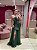 VESTIDO VERDE OLIVA TOMARA QUE CAIA SAIA EM TULE BUSTO ZIBELINE ASSIMETRICO - Imagem 1