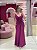 VESTIDO FUCSIA LYCRA ALÇA STRASS COM FENDA - Imagem 2