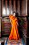 VESTIDO LARANJA OMBRO ÚNICO BABADO CINTURA BAIXA - Imagem 1