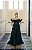 VESTIDO EM TULE VERDE OMBRO A OMBRO FRUFRU - Imagem 1