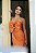 VESTIDO TAFETÁ LARANJA TOMARA QUE CAIA SEREIA BUSTO DRAPEADO COM DOIS LAÇOS SAIA SEREIA EM CAMADAS - Imagem 5
