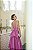 VESTIDO ROSA CHICLETE DECOTE EM “V” ALÇA LARGA SAIA EM CAMADAS PRINCESA - Imagem 5