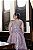 VESTIDO PRINCESA NY MANGA LONGA ROSA/ MAUVE COM BORDADO PRATA GOLA ALTA - Imagem 2