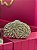 BOLSA METAL DOURADA COM STRASS PRATA FOLHAS - Imagem 1