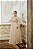 VESTIDO NY NUDE/ DOURADO MANGA LONGA TODO BORDADO EM RISCOS DE VIDRILHO SAIA PRINCESA - Imagem 1