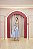 VESTIDO MIDI OMBRO A OMBRO AZUL SERENITY SAIA PRINCESA COM DETALHE TORCIDO - Imagem 4