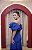 VESTIDO CREPE SEREIA AZUL ROYAL OMBRO A OMBRO BUSTO DRAPEADO - Imagem 5