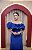 VESTIDO CREPE SEREIA AZUL ROYAL OMBRO A OMBRO BUSTO DRAPEADO - Imagem 3