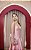 VESTIDO ROSA BEBÊ ZIBELINE ALÇA FINA COM SAIA PRINCESA COSTURA RECORTE OVAL - Imagem 5