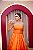 VESTIDO PRINCESA TAFETÁ LARANJA TOMARA QUE CAIA COM CINTO FIVELA - Imagem 4