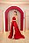 VESTIDO LONGO TOMARA QUE CAIA SAIA PRINCESA VERMELHO BUSTO PONTEIRA EM TAFETÁ - Imagem 5