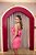 VESTIDO TOMARA QUE CAIA ROSA BABADO BUSTO TODO EM PAETÊ - Imagem 3