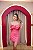 VESTIDO TOMARA QUE CAIA ROSA BABADO BUSTO TODO EM PAETÊ - Imagem 2