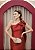 VESTIDO OMBRO UNICO VERMELHO ZIBELINE SEREIA COM FENDA E LAÇO NO OMBRO - Imagem 3