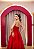 VESTIDO VERMELHO TOMARA QUE CAIA DETALHE DE FLOR NA CINTURA - Imagem 4