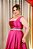 VESTIDO FÚCSIA ZIBELINE SAIA PRINCESA BUSTO REGATA DECOTE RETO - Imagem 3