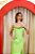 VESTIDO TOMARA QUE CAIA VERDE LIMA TAFETÁ FENDA COM DETALHE DE FLORES - Imagem 6