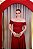 VESTIDO MARSALA CREPE OMBRO A OMBRO DECOTE RETO SAIA DRAPEADA LATERAL E FENDA - Imagem 2