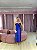 VESTIDO MIDI AZUL ROYAL ZIBELINE TOMARA QUE CAIA DETALHE BUSTO - Imagem 1