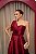 VESTIDO ZIBELINE MARSALA OMBRO ÚNICO DRAPEADO - Imagem 3