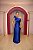 VESTIDO AZUL ROYAL OMBRO ÚNICO BUSTO DRAPEADO FLOR REMOVÍVEL CORTE RETO - Imagem 3
