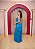 VESTIDO TOMARA QUE CAIA CLASSIC BLUE/ AZUL QUADRIL DRAPEADO E LAÇO REMOVIVEL - Imagem 3