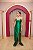 VESTIDO VERDE ESMERALDA ZIBELINE TOMARA QUE CAIA PONTEIRA COM FENDA - Imagem 1