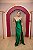 VESTIDO VERDE ESMERALDA ZIBELINE TOMARA QUE CAIA PONTEIRA COM FENDA - Imagem 3