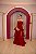 VESTIDO ORGANZA TOMARA QUE CAIA VERMELHO SAIA EM CAMADAS COM LAÇO - Imagem 2
