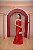 VESTIDO VERMELHO TOMARA QUE CAIA ZIBELINE COM DETALHE NO BUSTO - Imagem 1
