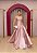 VESTIDO LONGO ROSA CHÁ ZIBELINE TOMARA QUE CAIA CINTURA BAIXA BUSTO ESTRUTURADO - Imagem 1