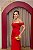 VESTIDO VERMELHO CORSET OMBRO A OMBRO COM DRAPE NA SAIA - Imagem 2
