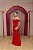 VESTIDO VERMELHO CORSET OMBRO A OMBRO COM DRAPE NA SAIA - Imagem 3