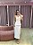 VESTIDO MIDI BRANCO OMBRO UNICO PEPLUM ALFAIATARIA - Imagem 1