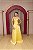 VESTIDO TOMARA QUE CAIA AMARELO EM TAFETA BUSTO ESTRUTURADO E DECOTE EM V - Imagem 1