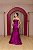 VESTIDO SEREIA TOMARA QUE CAIA FUCSIA PEPLUM EM ZIBELINE - Imagem 4