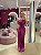 VESTIDO FUCSIA ACETINADO TOMARA QUE CAIA LISO E UM LADO PLISSADO - Imagem 1