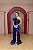VESTIDO AZUL ROYAL ACETINADO OMBRO UNICO BABADO CORPO DRAPEADO COM FENDA - Imagem 4