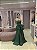 VESTIDO VERDE TOMARA QUE CAIA CREPE PEPLUM SAIA PRINCESA COM CINTO LAÇO - Imagem 3