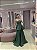 VESTIDO VERDE TOMARA QUE CAIA CREPE PEPLUM SAIA PRINCESA COM CINTO LAÇO - Imagem 2