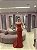 VESTIDO VERMELHO PEPLUM TOMARA QUE CAIA CETIM DE SEDA - Imagem 2