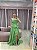 VESTIDO OMBRO UNICO VERDE ORGANZA SAIA PRINCESA - Imagem 1