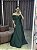 VESTIDO VERDE ESMERALDA TAFETA OMBRO A OMBRO SAIA SEREIA - Imagem 2